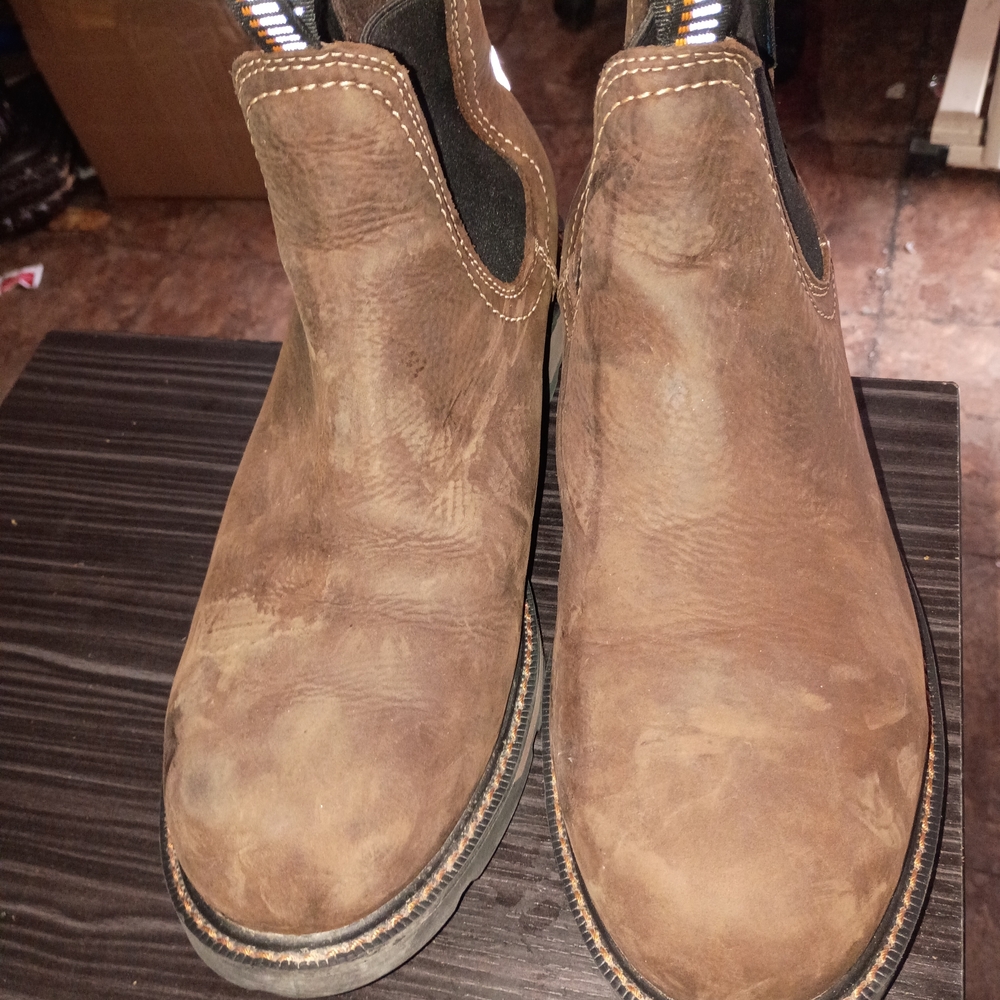 Ariat Brown Leather Chelsea Work Boots